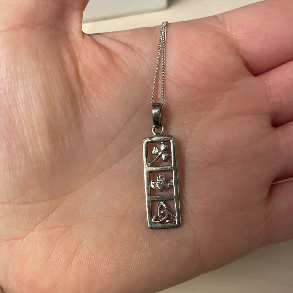 Irish Silver Necklace